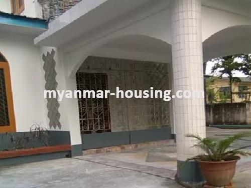 Myanmar real estate - for rent property - No.1578 - Landed House for rent suitable for Office near Gamone Pwint Shopping Mall! - Downstairs