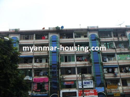 Myanmar real estate - for rent property - No.2454 - Wide and clean apartment for shop! - view of the building