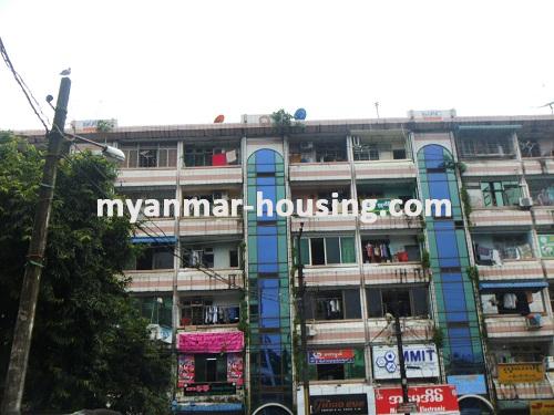 Myanmar real estate - for rent property - No.2454 - Wide and clean apartment for shop! - View of the building