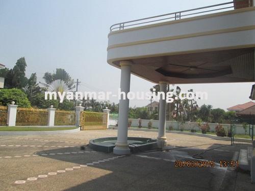 Myanmar real estate - for rent property - No.2456 - The House with Lake Behind Your House for A Nice View! - Spacious compound