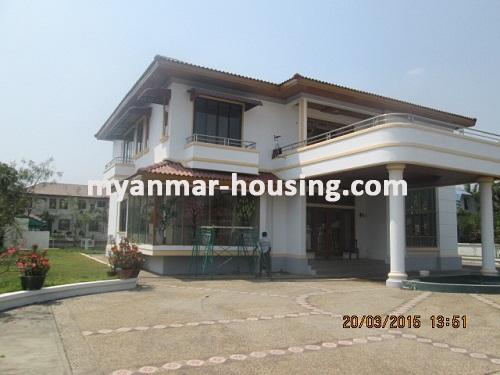 Myanmar real estate - for rent property - No.2456 - The House with Lake Behind Your House for A Nice View! - View of the house.