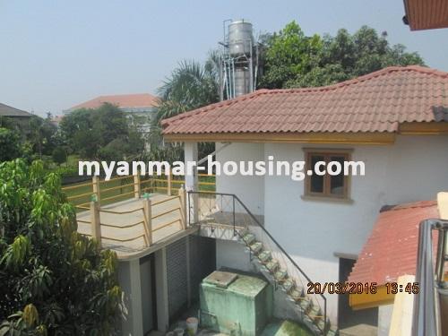 Myanmar real estate - for rent property - No.2456 - The House with Lake Behind Your House for A Nice View! - Extra Garage