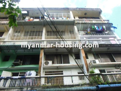 Myanmar real estate - for rent property - No.2494 - An apartment with two storeys in downtown! - View of the building.