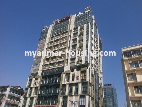 Myanmar real estate - for rent property - No.2608 - Condo for rent in Classic strand condo! - Front view of the building.