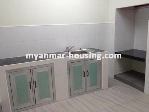 Myanmar real estate - for rent property - No.2644 - Landed house being able to run as an office in Bahan! - the view of the kitchen