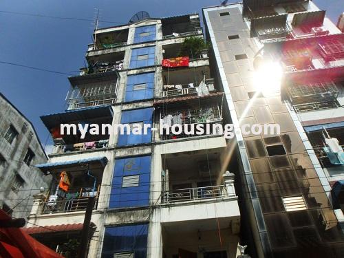 Myanmar real estate - for rent property - No.2707 - Apartment for rent in Sanchaung ! - View of the building.