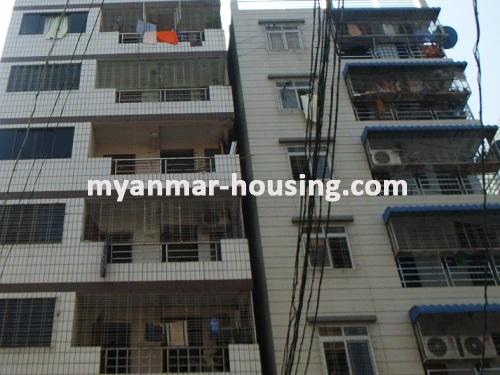 Myanmar real estate - for rent property - No.2711 - Apartment for rent in Sanchaung ! - View of the infont of apartment.
