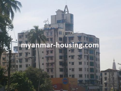 Myanmar real estate - for rent property - No.2730 - Ground Floor with an attic in the most junction area! - View of the building