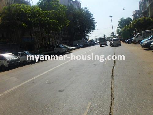 Myanmar real estate - for rent property - No.2733 - Well renovation condominium for rent in Lanmadaw ! - View of the Street.