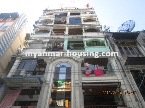Myanmar real estate - for rent property - No.2735 - Ground floor for rent in the heart of the city ! - View of the building.