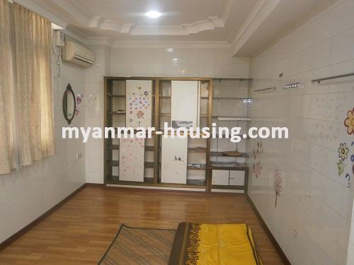 Myanmar real estate - for rent property - No.2776 - A spacious and suitable apartment for office near the former Office of Ministers! - View of the single bed room.