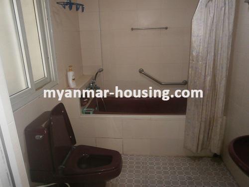 Myanmar real estate - for rent property - No.2776 - A spacious and suitable apartment for office near the former Office of Ministers! - View of the wash room.