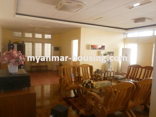 Myanmar real estate - for rent property - No.2778 - Landed house for rent in Mayangone ! - View of the living room.
