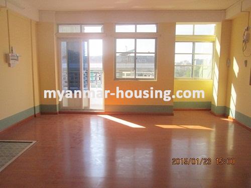 Myanmar real estate - for rent property - No.2888 - Well-lighted room with River-View ! - View of the living room