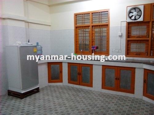 Myanmar real estate - for rent property - No.2890 - Very Clean room with  Fair Price near Junction Mawtin Shopping Mall! - View of the kitchen room.