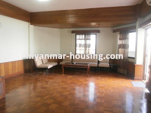 Myanmar real estate - for rent property - No.2911 - When you woke up in the Morning, Inya Lake View will in front of You! - Spacious Living Room