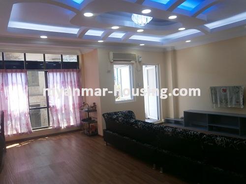 Myanmar real estate - for rent property - No.2914 - Ready to Stay Room located in the most well-known Area! - View of the living room