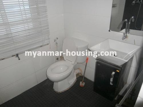 Myanmar real estate - for rent property - No.2918 - Modern Style Refurbished and furnidhed room located in China Town Area! - View of the Bath Room