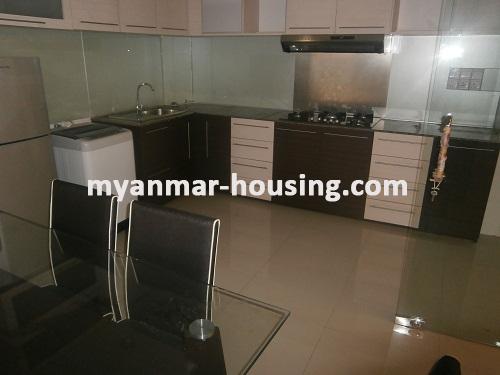 Myanmar real estate - for rent property - No.2918 - Modern Style Refurbished and furnidhed room located in China Town Area! - View of the kitchen