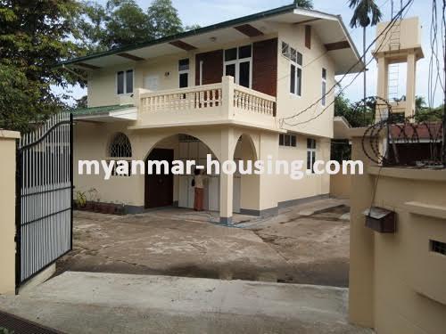 Myanmar real estate - for rent property - No.2974 - The landed house for rent in 7 mile! - View of the building.