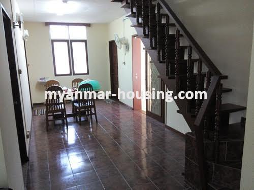 Myanmar real estate - for rent property - No.2974 - The landed house for rent in 7 mile! - View of the Dining room.