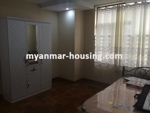 Myanmar real estate - for rent property - No.3047 - A convenient apartment for rent in Mingalar Taung Nyunt! - View of the bed room