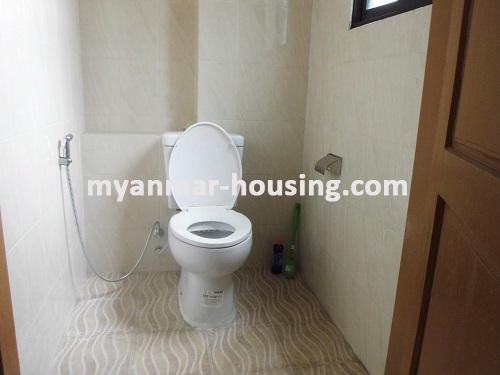 Myanmar real estate - for rent property - No.3048 - One available condo apartment for rent in Sanchaung! - View of the wash room.