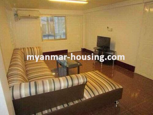 Myanmar real estate - for rent property - No.3078 - Nice Condo room for rent in Malar Myaing Housing. - View of living room