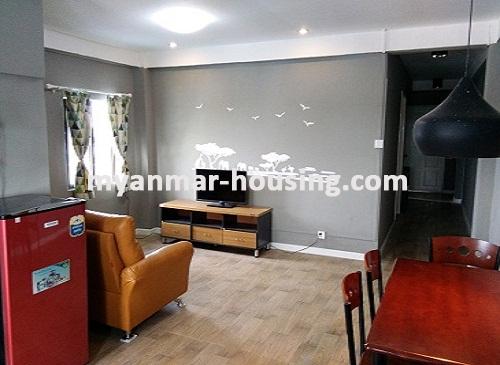 Myanmar real estate - for rent property - No.3212 - Luxurus decorated Condominium for rent in Muditar Housing - View of the living room
