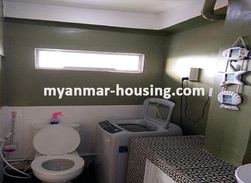 Myanmar real estate - for rent property - No.3212 - Luxurus decorated Condominium for rent in Muditar Housing - View of Bath room and Toilet