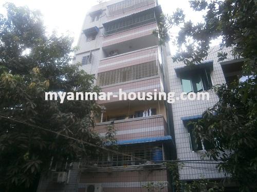 Myanmar real estate - for sale property - No.2542 - Good apartment for sale in Ahlone Township. - View of the building.