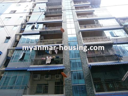 Myanmar real estate - for sale property - No.2761 - Two stroeys building for sale in Botahtaung! - Front view of the building.