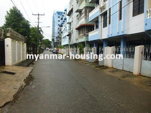 Myanmar real estate - for sale property - No.2765 - Decorated room at Khapaung Housing! - View of the street
