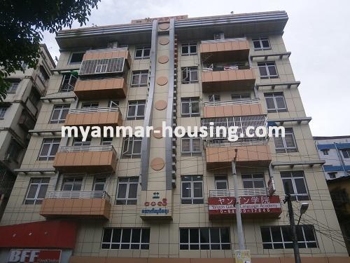 Myanmar real estate - for sale property - No.2767 - Condo for sale in expats area available! - Front view of the building.