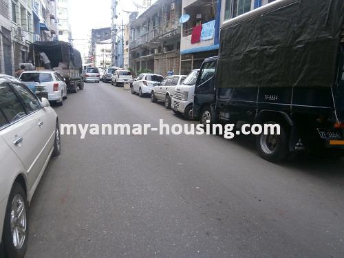 Myanmar real estate - for sale property - No.2894 - Ground floor apartment for sale - Botahtaung Township! - View of the street
