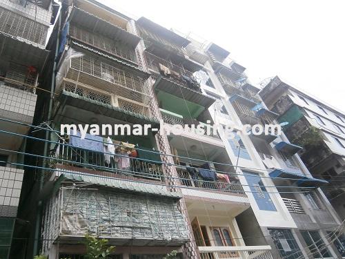 Myanmar real estate - for sale property - No.2920 - Apartment for sale in Sanchaung. - View of the building.