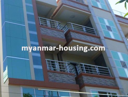 Myanmar real estate - for sale property - No.2929 - Apartment for sale in Mayangone ! - View of infont of the building.