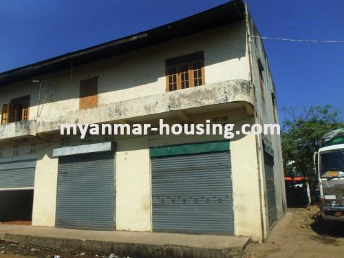 Myanmar real estate - for sale property - No.2930 - Good landed house for sale in Mayangone ! - View of the infont of apartment.