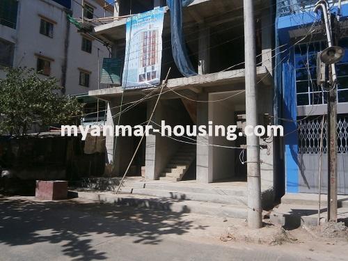 Myanmar real estate - for sale property - No.2949 - Apartment for sale in Thin Gann Gyun ! - View of infront of the building.
