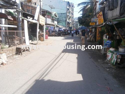 Myanmar real estate - for sale property - No.2955 - Now sale at Hlaing Township! - View of the road.