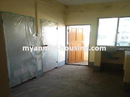 Myanmar real estate - for sale property - No.2961 - First Floor apartment for Sale in Hlaing Township! - View of the kitchen room.