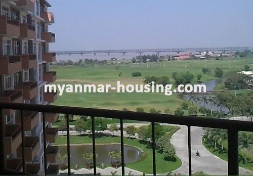 Myanmar real estate - for sale property - No.2963 - Brand New (without decoration) 2 bed room condo in star city  2室2厅2卫　（新房・未装修） Star City - view from the room