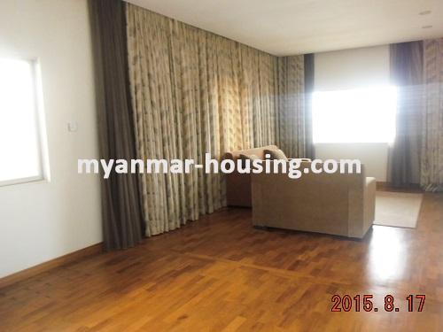 Myanmar real estate - for sale property - No.2975 - Modern decorated Pent House for sale in Chinatown area! - View of the livingroom.
