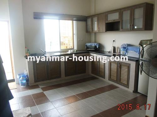 Myanmar real estate - for sale property - No.2975 - Modern decorated Pent House for sale in Chinatown area! - View of the Kitchen room