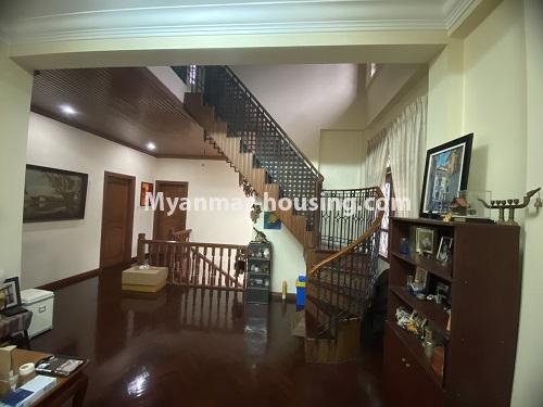 缅甸房地产 - 出售物件 - No.3499 - Landed House with a very central location for Sale in Kamaryut! - downstairs