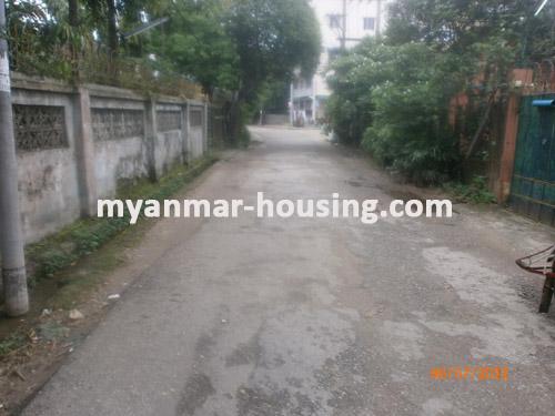 缅甸房地产 - 土地物件 - No.1015 - Property of land in Mayangone,Near Thamine Junction ! - view of the street.