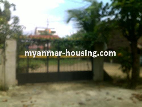 ミャンマー不動産  - 土地物件 - No.1076 - Only Land for sale in North Dagon ! - View of the infront.