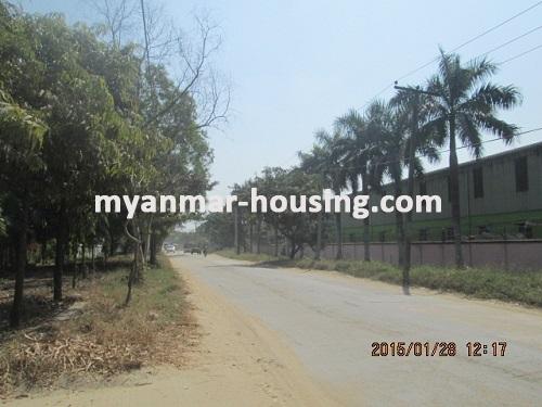 缅甸房地产 - 土地物件 - No.2211 - Good news for Investments in Shwe Pyi Thar ! - View of the street.