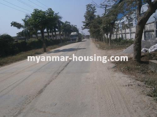 缅甸房地产 - 土地物件 - No.2216 - An accomplished warehouse for factory in Shwe Pyi Thar! - road view to warehouse