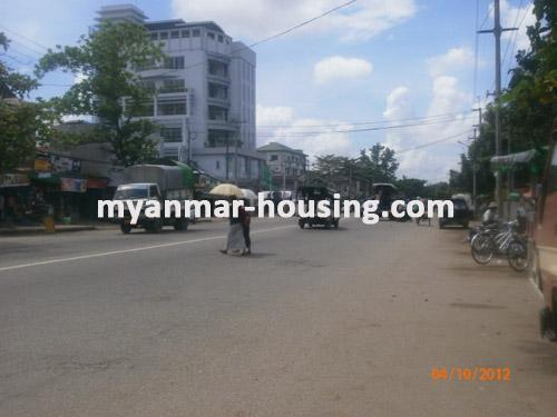 ミャンマー不動産  - 土地物件 - No.861 - Good wide land to sell in Insein township! - View of the road.